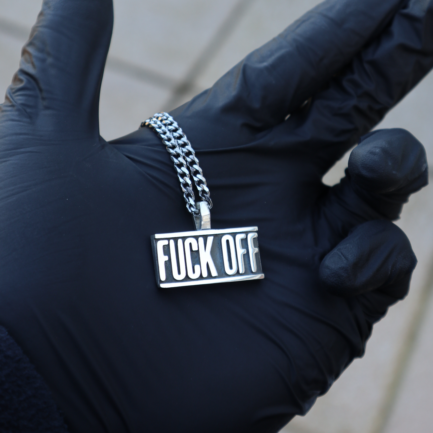 Fuck off pendant